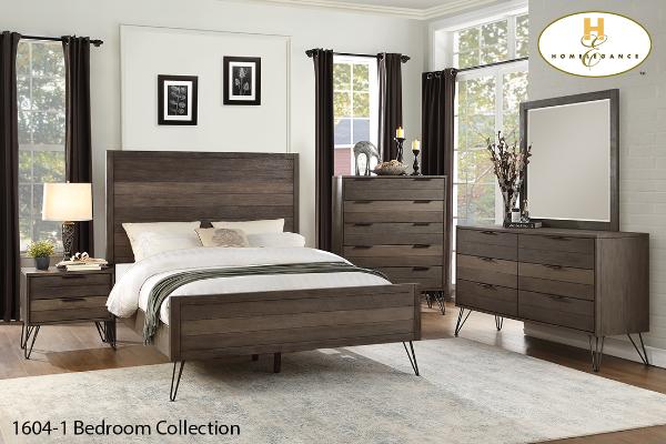 Urbanite Modern Rustic Bedroom Suite - 6 pieces