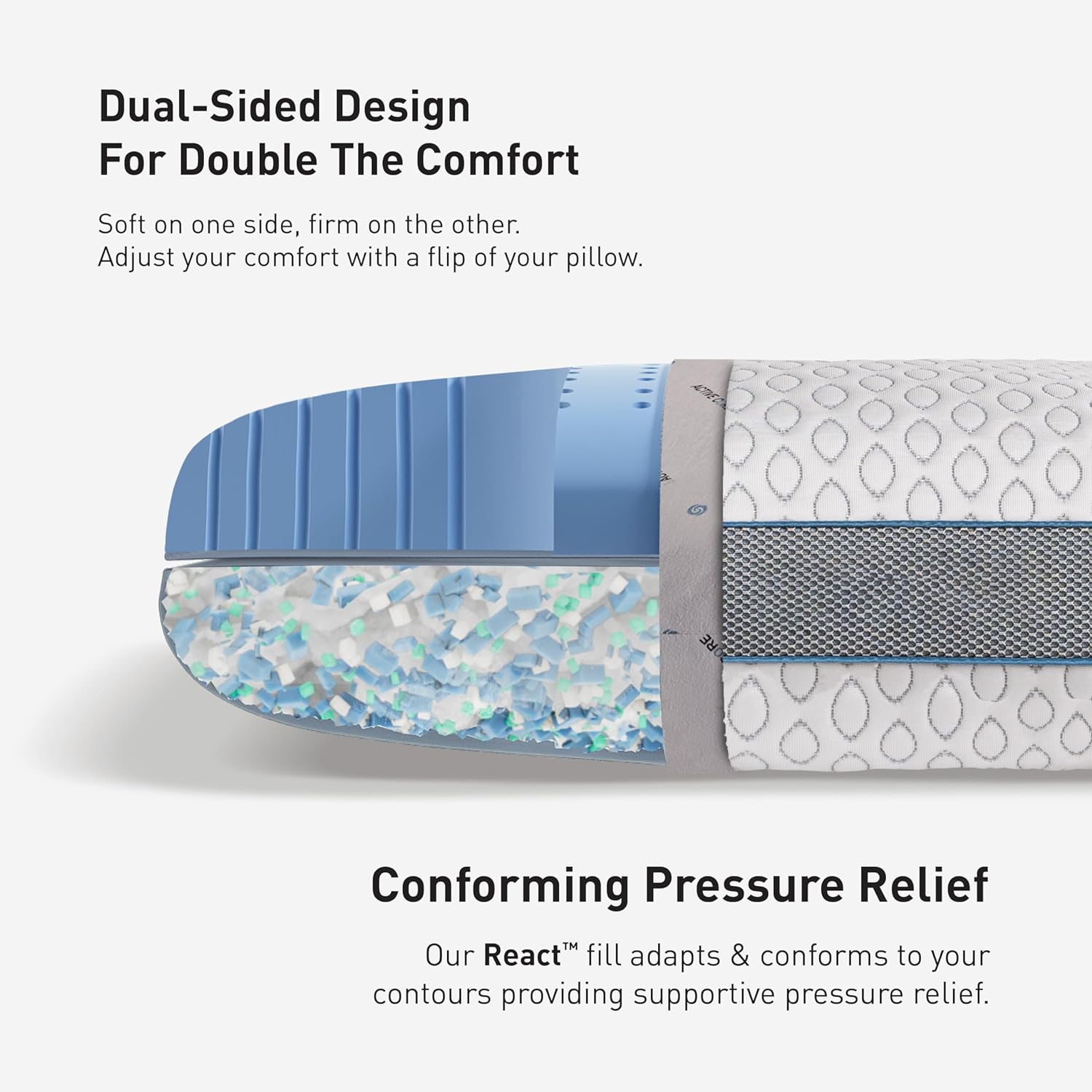 FROST PILLOW by Bedgear - A Dual Sided True Cooling Pillow!