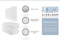 AIRELOOM NIMBUS QUILTED VISCO PILLOW