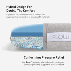 Flow Cuddle Curve Reversible Performance Pillow by Bedgear