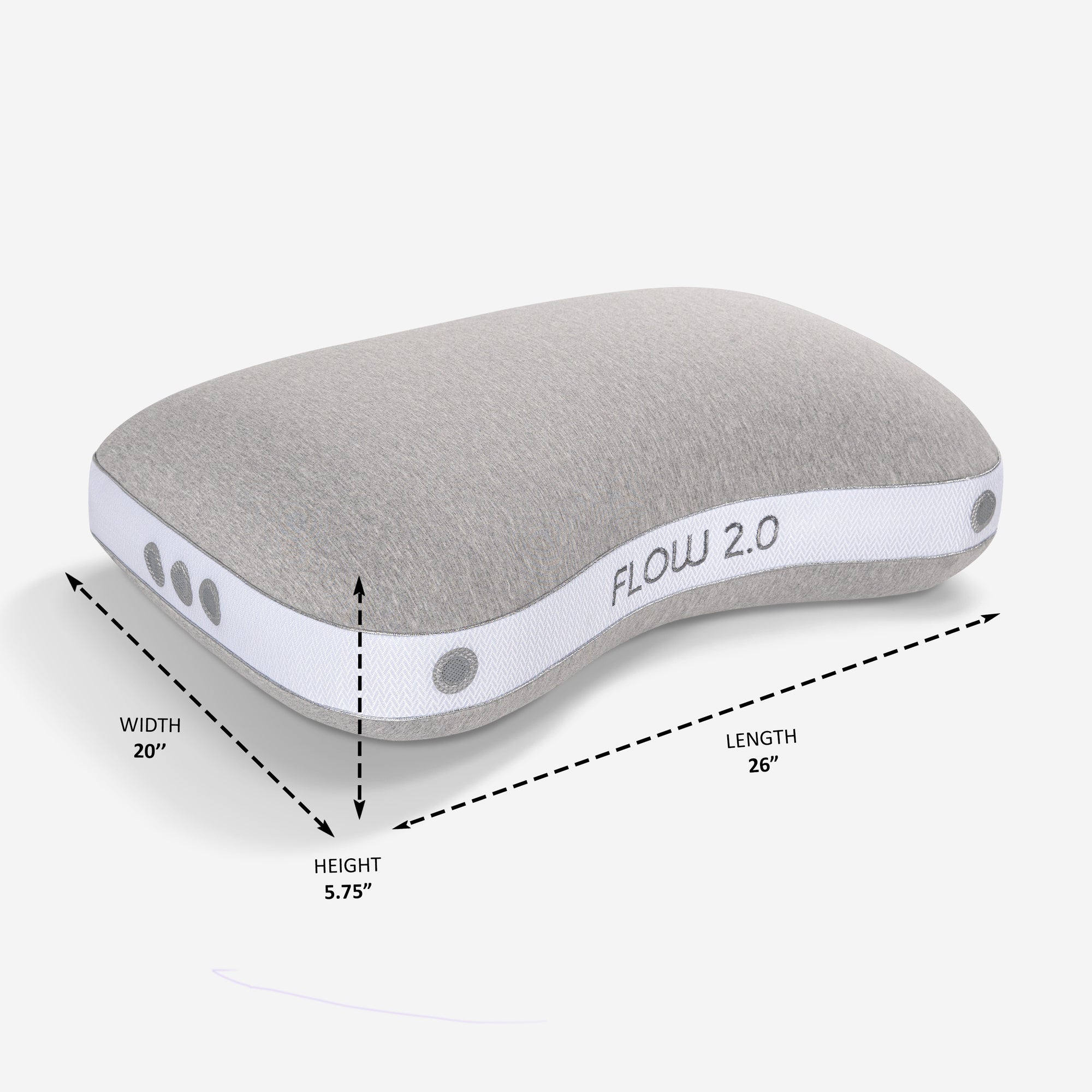 Flow Cuddle Curve Reversible Performance Pillow by Bedgear