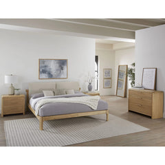 FURANO UPHOLSTERED/WOOD QUEEN BEDROOM SET - CLEARANCE