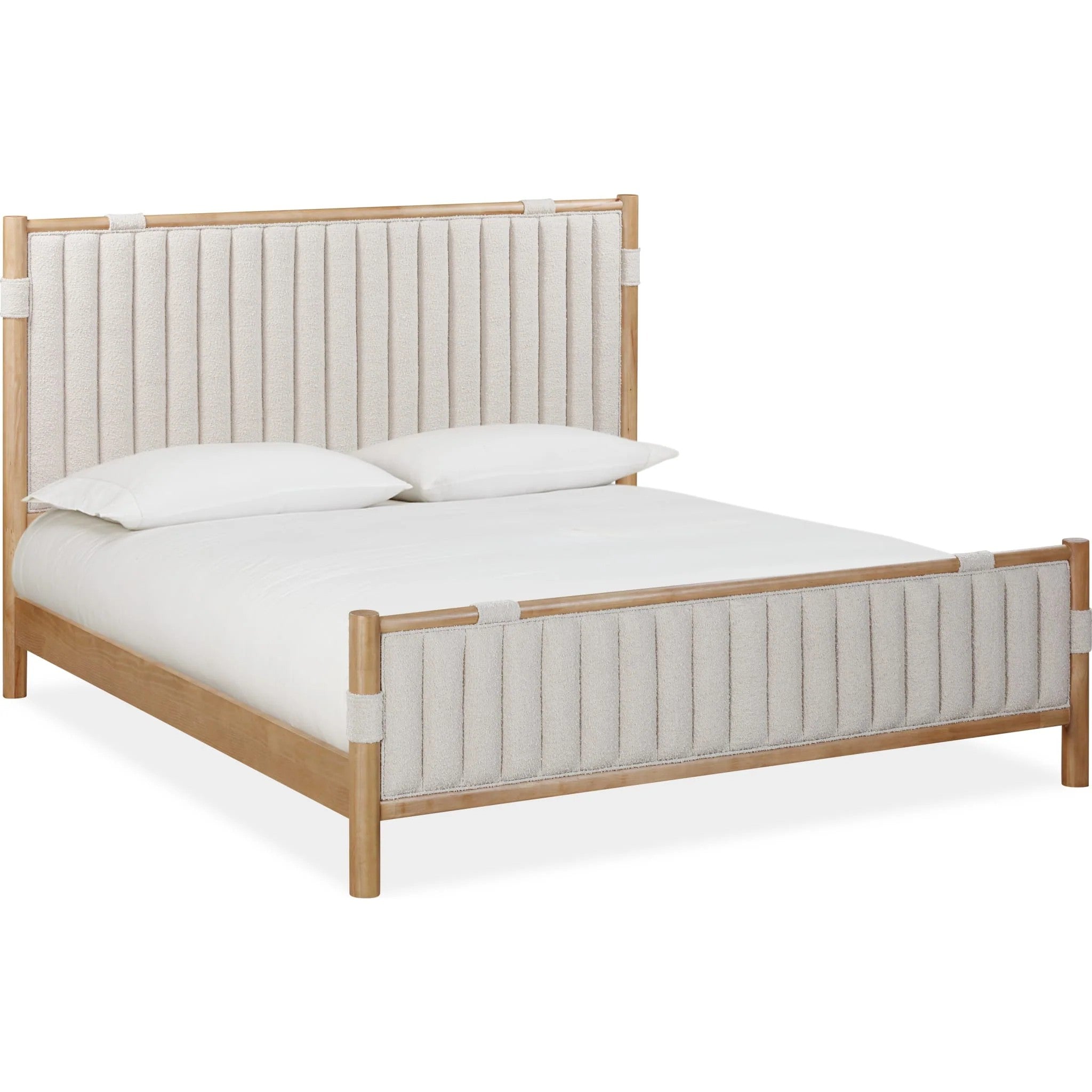 FURANO UPHOLSTERED/WOOD QUEEN BEDROOM SET - CLEARANCE