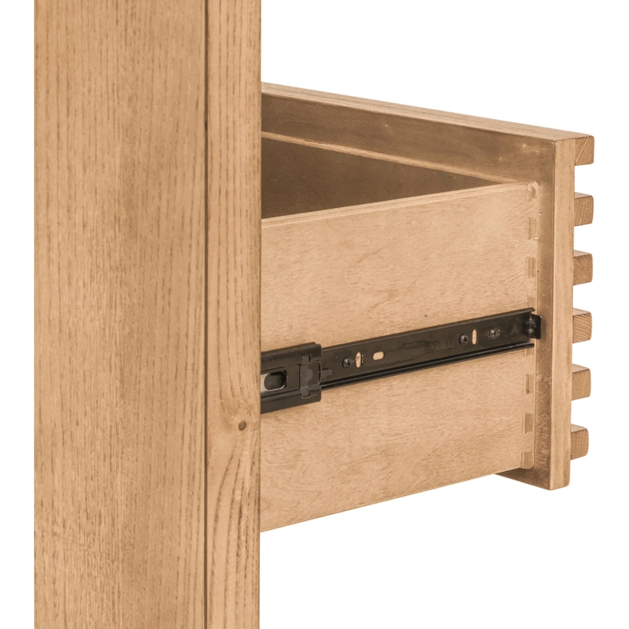 Tanner Collection Ash Wood Bedroom Set - Natural Tone Flaxen Finish - Clearance