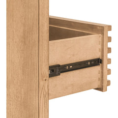 Tanner Collection Ash Wood Bedroom Set - Natural Tone Flaxen Finish - Clearance
