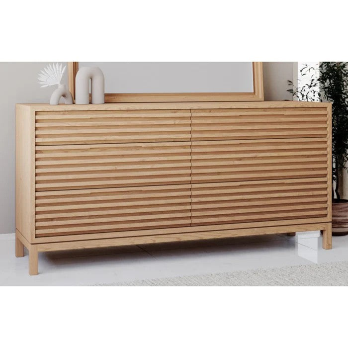 Tanner Collection Ash Wood Bedroom Set - Natural Tone Flaxen Finish - Clearance