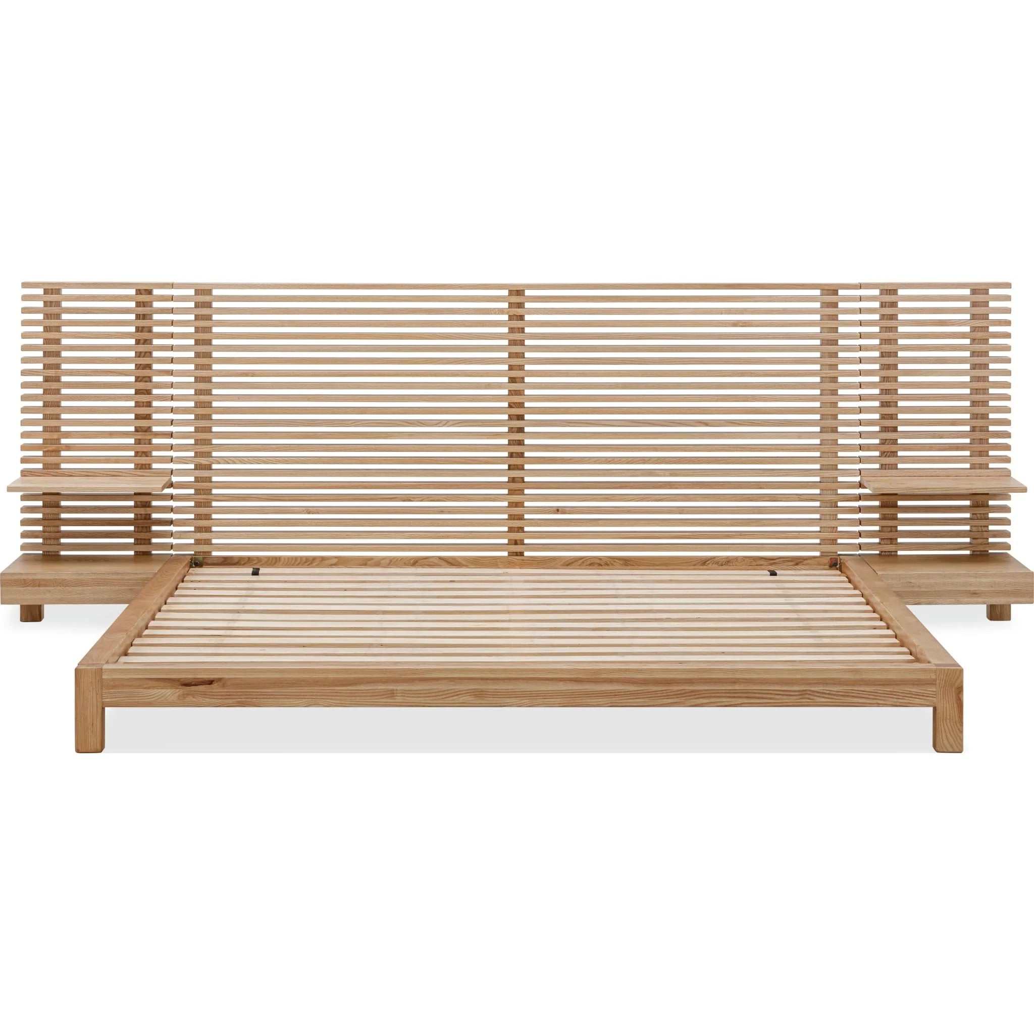 Tanner Collection Ash Wood Bedroom Set - Natural Tone Flaxen Finish - Clearance
