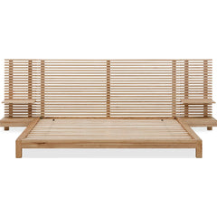 Tanner Collection Ash Wood Bedroom Set - Natural Tone Flaxen Finish - Clearance