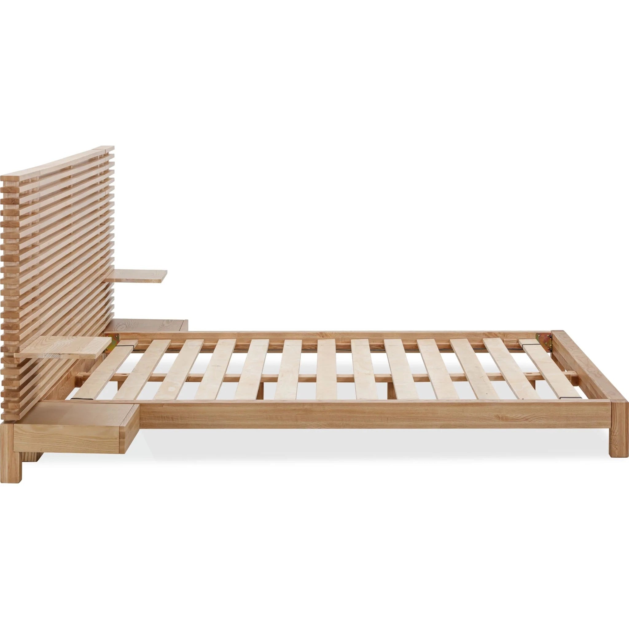 Tanner Collection Ash Wood Bedroom Set - Natural Tone Flaxen Finish - Clearance