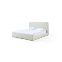 Wisteria Upholstered Queen Platform Bed in Frosty Corduroy - Clearance Sale