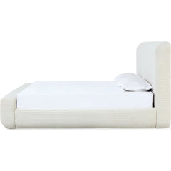 Wisteria Upholstered Queen Platform Bed in Frosty Corduroy - Clearance Sale