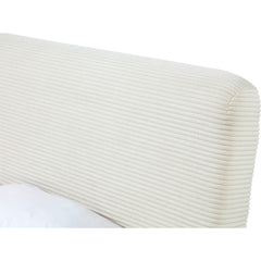 Wisteria Upholstered Queen Platform Bed in Frosty Corduroy - Clearance Sale
