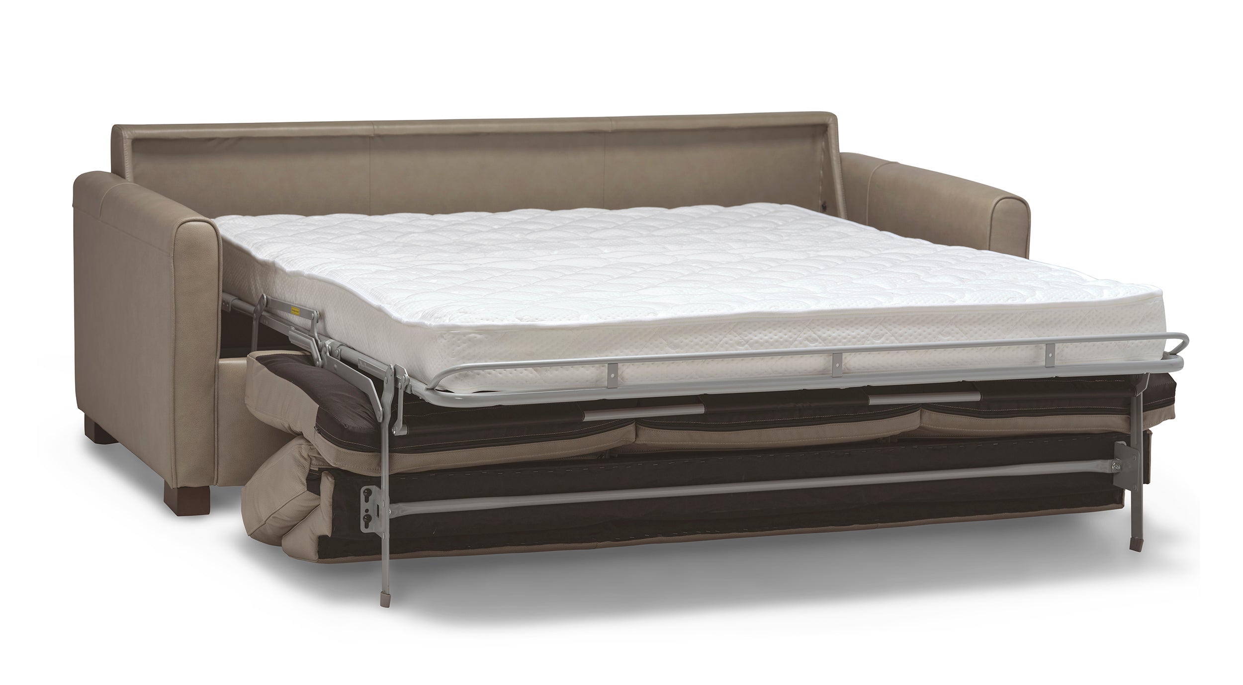 European Style Transformer "WEEKEND" Leather Sofa Sleeper - Condo Queen Size