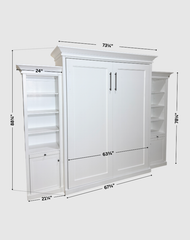 Monte Carlo Solid Wood Verticle Wallbed by Cabinetbed Inc.