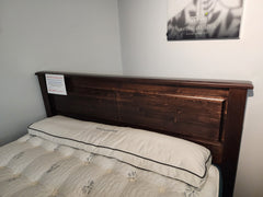 YEAR END CLEARANCE   King Size Solid Wood Headboard Only - Black Walnut Finish