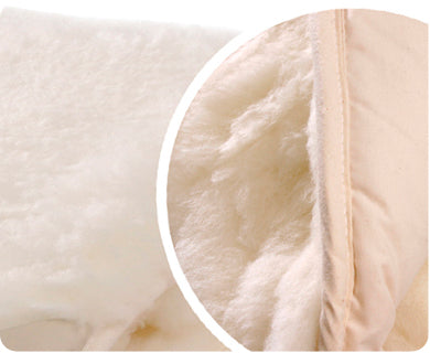 Organic Pure & Natural Wool Mattress Overlay - Reversible